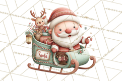 Christmas Characters Clipart PNG Cute Holiday, Santa Png Product Image 3