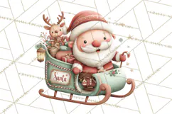 Christmas Characters Clipart PNG Cute Holiday, Santa Png Product Image 3