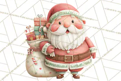 Christmas Characters Clipart PNG Cute Holiday, Santa Png Product Image 2