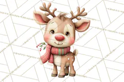Christmas Characters Clipart PNG Cute Holiday, Santa Png Product Image 2