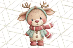 Christmas Characters Clipart PNG Cute Holiday, Santa Png Product Image 4