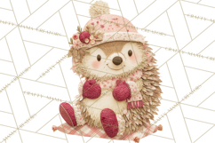 Christmas Characters PNG, Cut-Paper Collage Winter Animals Product Image 3