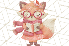 Christmas Characters PNG, Cut-Paper Collage Winter Animals Product Image 3