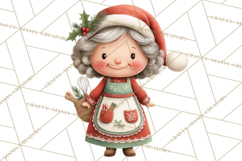 Christmas Characters Clipart PNG Cute Holiday, Santa Png Product Image 4