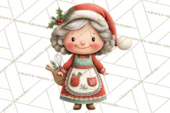 Christmas Characters Clipart PNG Cute Holiday, Santa Png Product Image 4