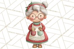 Christmas Characters Clipart PNG Cute Holiday, Santa Png Product Image 2