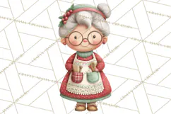 Christmas Characters Clipart PNG Cute Holiday, Santa Png Product Image 2