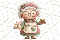Christmas Characters Clipart PNG Cute Holiday, Santa Png Product Image 3