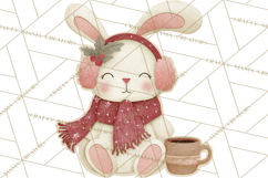 Christmas Characters PNG, Cut-Paper Collage Winter Animals Product Image 4