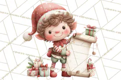 Christmas Characters Clipart PNG Cute Holiday, Santa Png Product Image 5