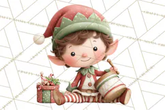 Christmas Characters Clipart PNG Cute Holiday, Santa Png Product Image 2
