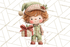 Christmas Characters Clipart PNG Cute Holiday, Santa Png Product Image 5