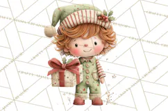 Christmas Characters Clipart PNG Cute Holiday, Santa Png Product Image 5
