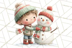 Christmas Characters Clipart PNG Cute Holiday, Santa Png Product Image 3