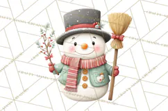 Christmas Characters Clipart PNG Cute Holiday, Santa Png Product Image 2