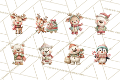 Christmas Characters Clipart PNG Cute Holiday, Santa Png Product Image 5