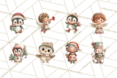 Christmas Characters Clipart PNG Cute Holiday, Santa Png Product Image 6