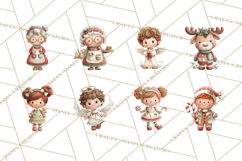 Christmas Characters Clipart PNG Cute Holiday, Santa Png Product Image 3