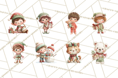 Christmas Characters Clipart PNG Cute Holiday, Santa Png Product Image 7