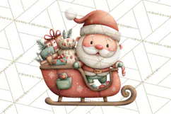 Christmas Characters Clipart PNG Cute Holiday, Santa Png Product Image 4