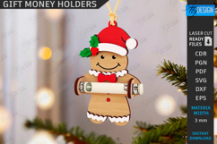 Christmas Characters Laser Cut Bundle|Christmas Money Cards Product Image 3