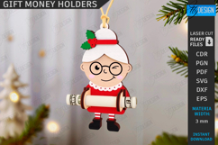 Christmas Characters Laser Cut Bundle|Christmas Money Cards Product Image 9