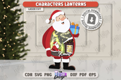 Christmas Character Lantern Laser Cut | Santa | Holidays Product Image 1