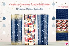 Christmas characters skinny tumbler sublimation with gnomes