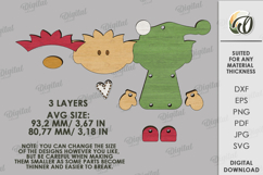 Christmas Character Tree Ornament Laser Cut. Elf SVG Product Image 2