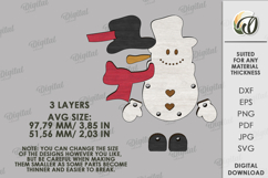 Christmas Characters Tree Ornaments Bundle Laser Cut Product Image 5