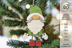 Christmas Characters Tree Ornaments Bundle Laser Cut Product Image 8