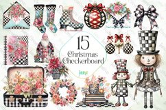 Christmas Checkerboard Sublimation Product Image 1