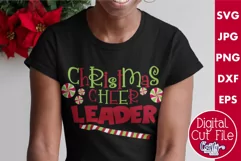 Christmas Cheer Leader Kids Svg Design For Shirts Product Image 1