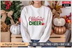 Christmas Cheer SVG | Christmas SVG | Holiday SVG | Xmas SVG Product Image 1