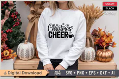 Christmas Cheer SVG | Christmas SVG | Holiday SVG | Xmas SVG Product Image 2