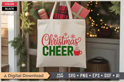 Christmas Cheer SVG | Christmas SVG | Holiday SVG | Xmas SVG Product Image 5