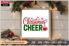 Christmas Cheer SVG | Christmas SVG | Holiday SVG | Xmas SVG Product Image 6