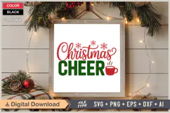 Christmas Cheer SVG | Christmas SVG | Holiday SVG | Xmas SVG Product Image 6