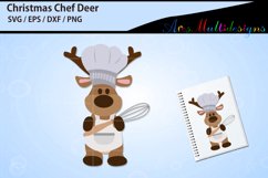 Christmas chef deer clipart Product Image 1