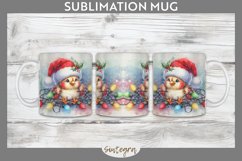 Christmas Chicken Entangled in Lights Mug Wrap Sublimation Product Image 1