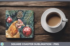 GorgeousChristmas Square Coaster design.