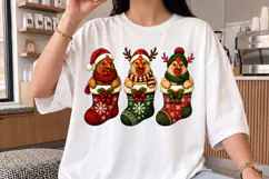 Christmas Chicken Stockings PNG,Holiday Stockings Shirt Product Image 2