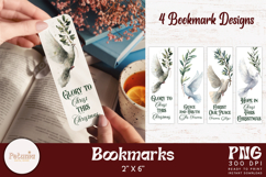 Christian bible verses being used as Trendy Christian Christmas bookmarks print