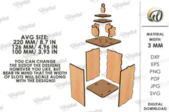 Christmas House Lantern Laser Cut. Candle Holder SVG Product Image 2