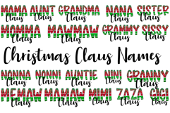 Christmas Claus Names Bundle PNGs Only Product Image 1