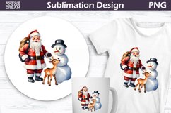 Watercolor Christmas Clipart | Christmas Sublimation Bundle Product Image 2
