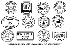 Christmas clipart bundle with coordinated festive graphics