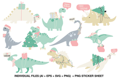 Christmas clipart bundle with coordinated festive graphics