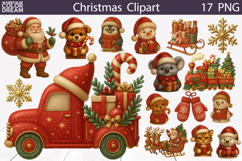 Vintage Christmas Bundle | Cute Christmas Sublimation Product Image 3