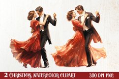 Christmas Family Animals Clipart, Christmas Family Product Image 1